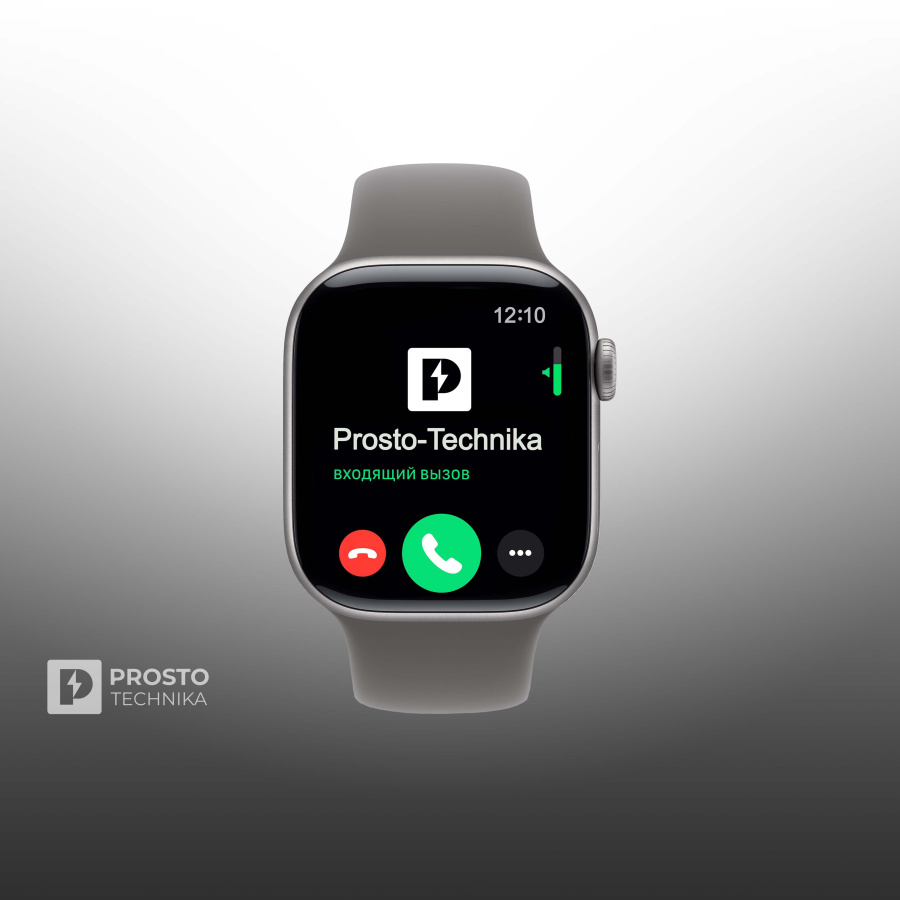 Apple Watch S11 42mm Space Gray Sport Band Stone Gray M/L